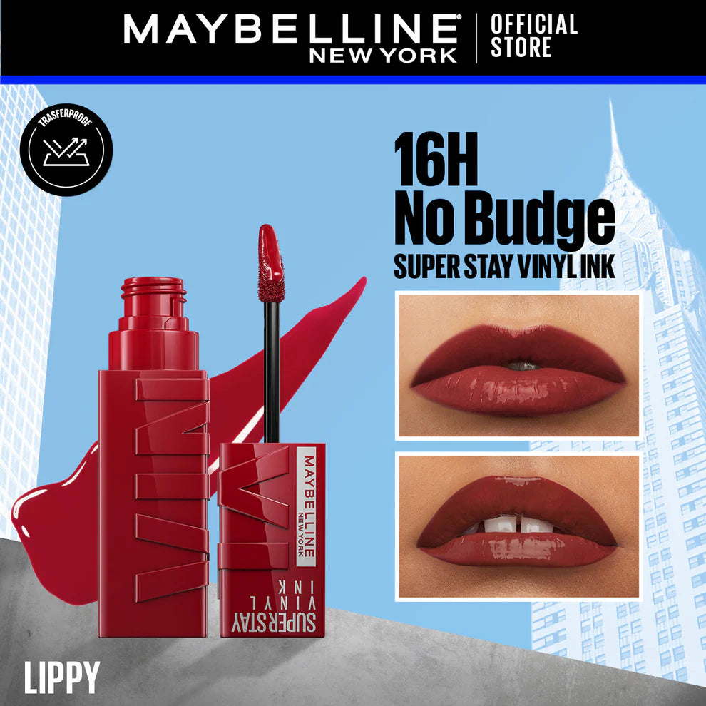 Maybelline's Superstay Vinyl Ink, 16-Hour No-Budge Liquid Lipcolor